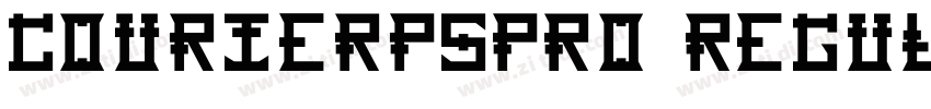 CourierPSPro Regular字体转换